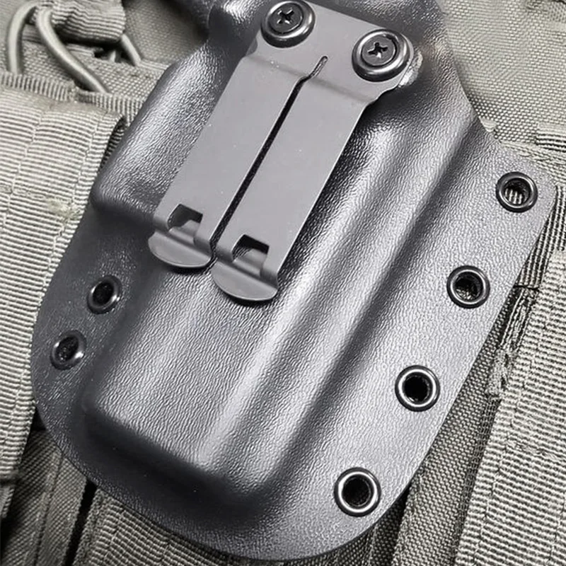 1 Piece KYDEX stainless steel holster clips K sheath waist clip accessories for knife sheath back clip scabbard carrying pocket knife scabbard belt holster clip