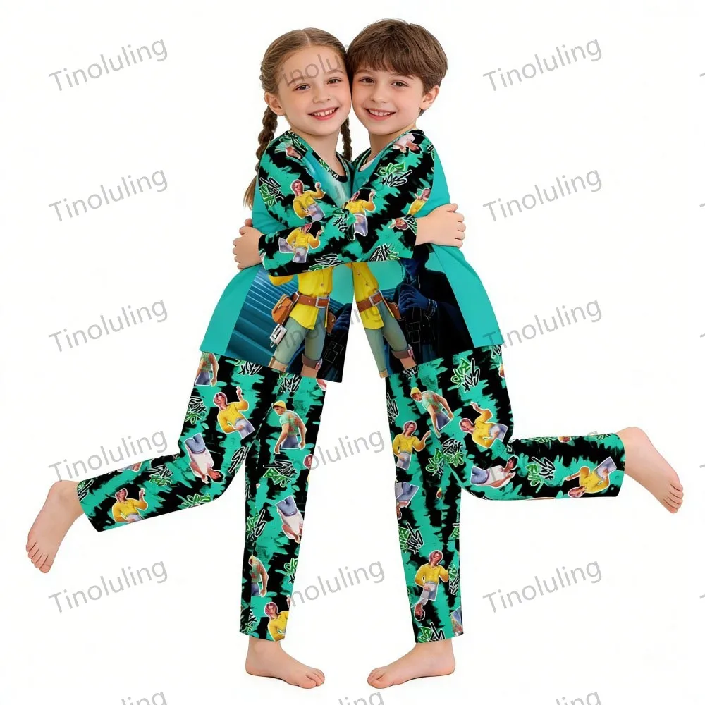 KPop Demon Hunters Huntrix Kids Pajamas Set Long Sleeve Girls Clothing 2pcs Children's Sleepwear Cartoon Boys Nightwear 3-14Y S84770f82d2fd4db5a6a7342efed7b447c