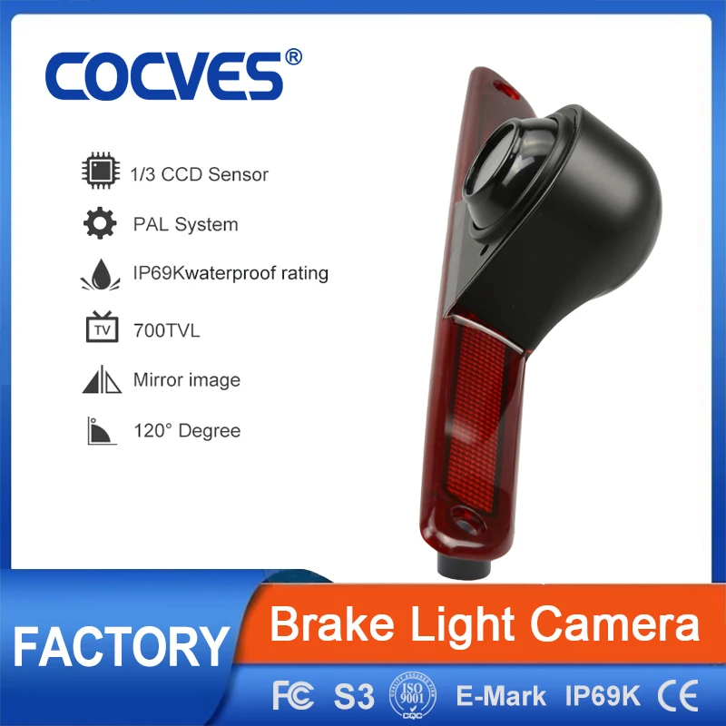 

COCVES CCD PAL Professional 3rd Brake Light Camera For Mercedes Sprinter 314cdi 2016-2021/VW Crafter From 2006-2016