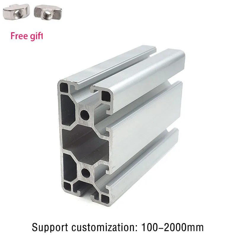 1Pc Cnc Profilo In Alluminio 4080 N1 Profilo In Alluminio Extrusion100-800Eu Parti Della Stampante 3D Standard Guida Del Cavo Dell'Anodo Profilo In Al