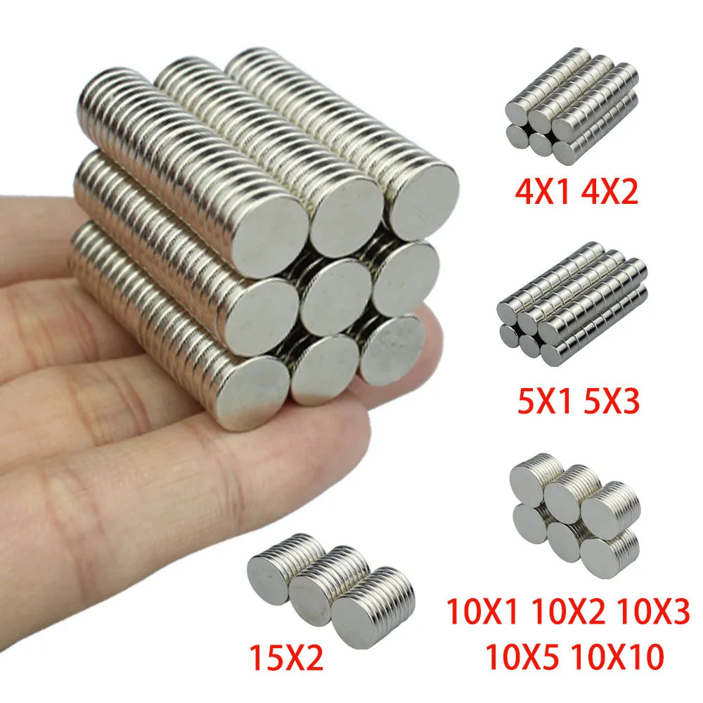 100 Magnete 6x2 mm N52 Neodymium Disc kleine Strong Craft Magnet 6mm Dia x 2mm 