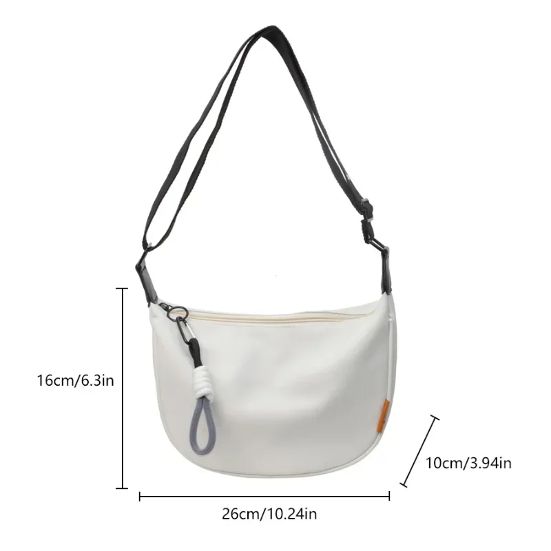 2026 New Fashion Crossbody Bag Simple Wide Shoulder Strap Design Single Shoulder Bag Original Style Commuting Dumpling Women Bag