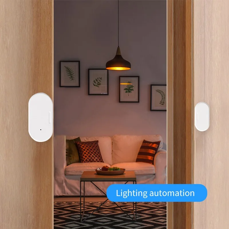 Tuya Zigbee 3.0 Smart Door Sensor Door Open Closed Detectors Security Protection Smart Life APP Control Via Alexa Google Home