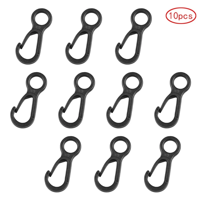 

10 Pcs Plastic Outdoor Camping Tent Pole Hooks Buckle Awning Tent Hanger Buckles Hanging Lanyard Clip Hooks