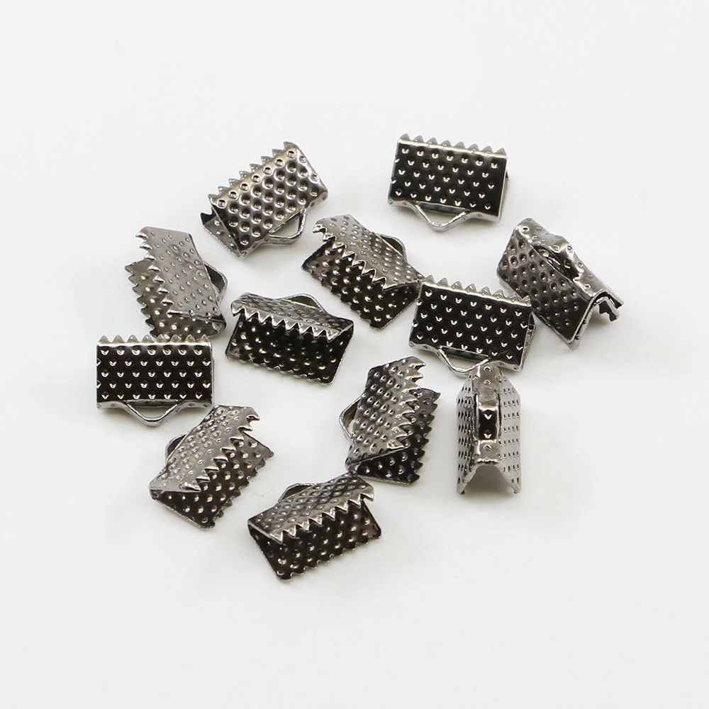 thumbnail image 1 of 50 Uds. Para fabricación de joyas, pulsera DIY, tapas para collares, engarzado de cordón, venta al por mayor, Clip de cinta de 6-40mm, abrazadera, conector artesanal, 1 of 5