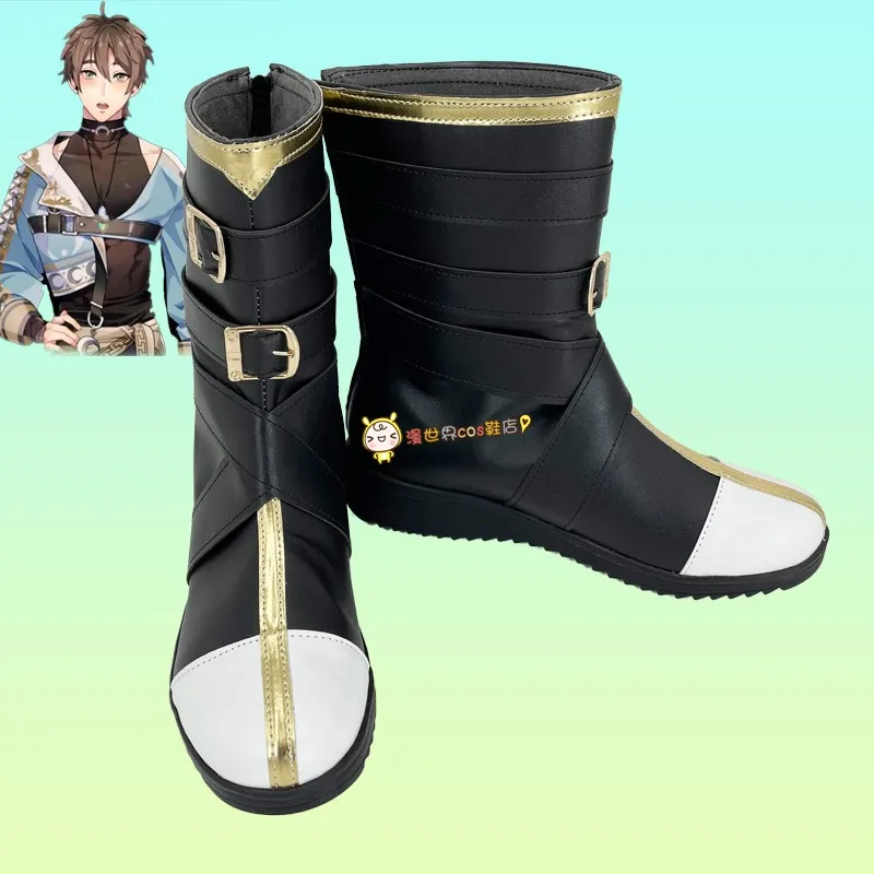 

Anime Rin Nu Carnival Cosplay Shoes Comic Halloween Carnival Cosplay Costume Prop Men Boots Cos