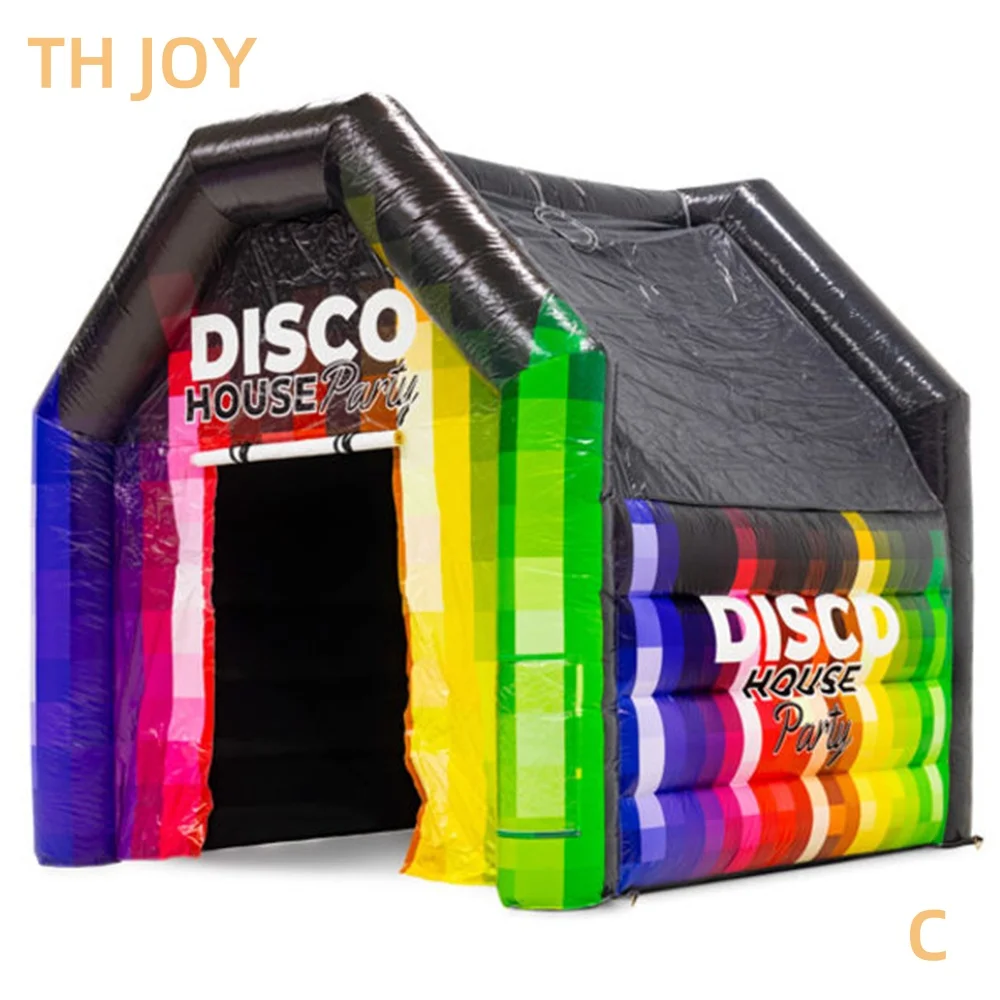 fast air ship to door, Party rental blow up new design inflatable night club tent, inflatable nightclub disco house for party 2