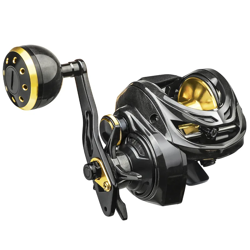 

Violent Metal Rocker Profile Baitcasting Reel 16KG Max Drag 8+1 Bearings Slow Carp Fishing Reel Drum Sea Fishing Wheel Saltwater