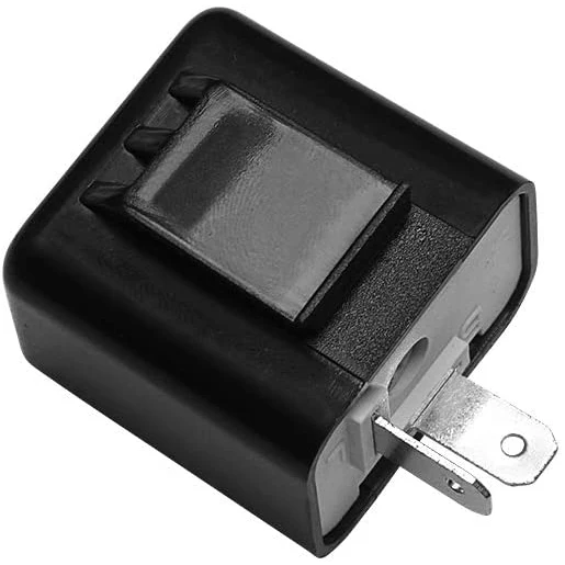 Motorcycle Flasher Relay 2 Pin LED Flasher Relay 12V Adjustable Frequency of Turn Signals Blinker Indicator Relays For Motorcycle Motorbike Accessories