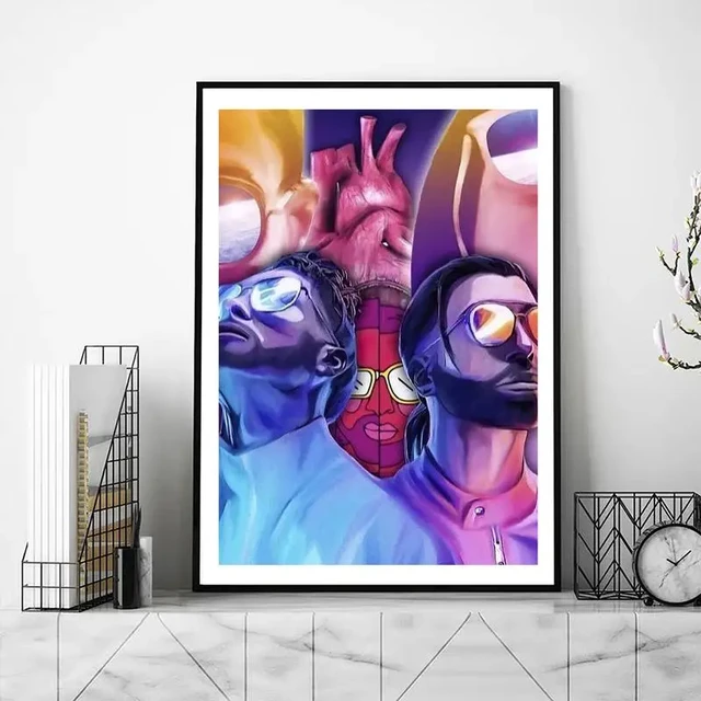 Tracklist Two Brothers PNL Rap Music Album Cover Poster Prints Wall Art  Canvas Oil Painting Picture Photo Gift Room Home Decor - AliExpress