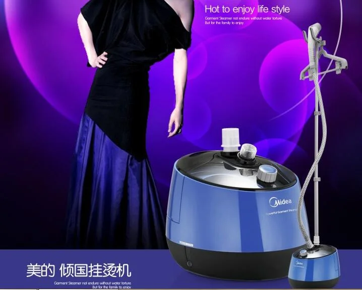 

china Midea household Garment SteamerYGD30A2J steam hanging ironing machine blue 110-220-240v 3L