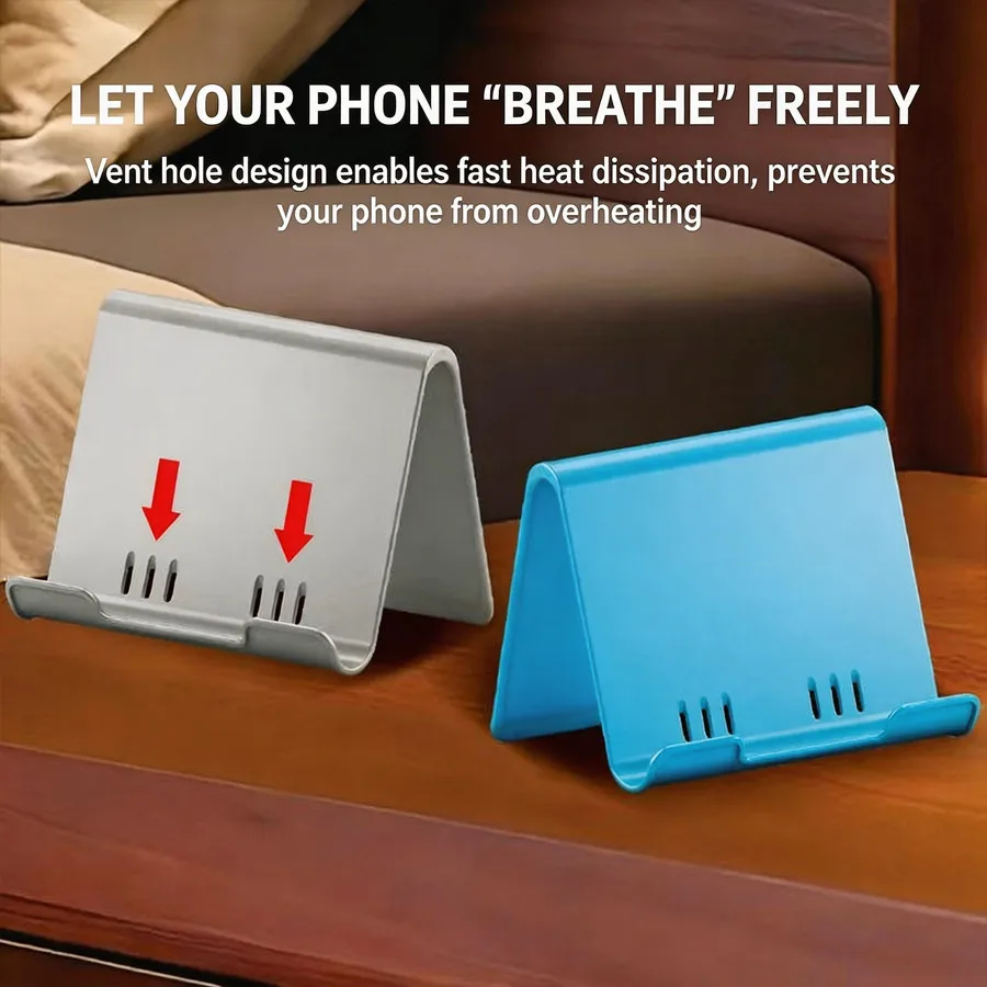 Supporto Regolabile per Telefono, Stand Portatile Pieghevole da Scrivania, Supporto Universale per Cellulari iPhone e Samsung - immagine 4