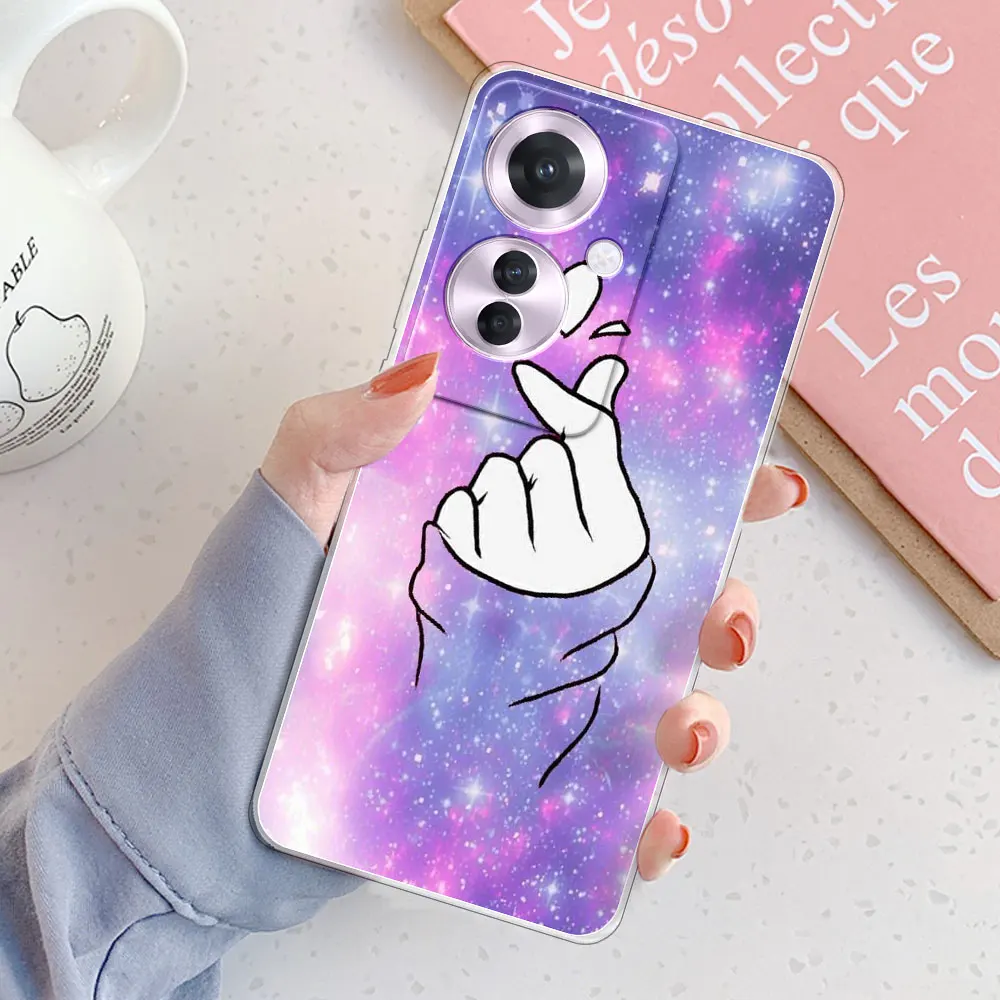 Shockproof Clear Soft Silicone Phone Case for OPPO Reno11 F 5G and Oppo F25 Pro 5G