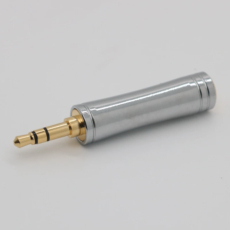 Xinhs-adaptador sem Cabo Shell de Metal Banhado a Ouro Plug 25 44 Feminino para 35 Masculino 25 Aço Inoxidável - Image 3