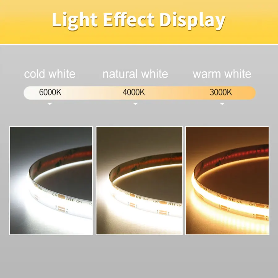 รูปสินค้า LED Strip Light 8mm 320 LEDs/M ความสว่างสูง ปรับความสว่างได้