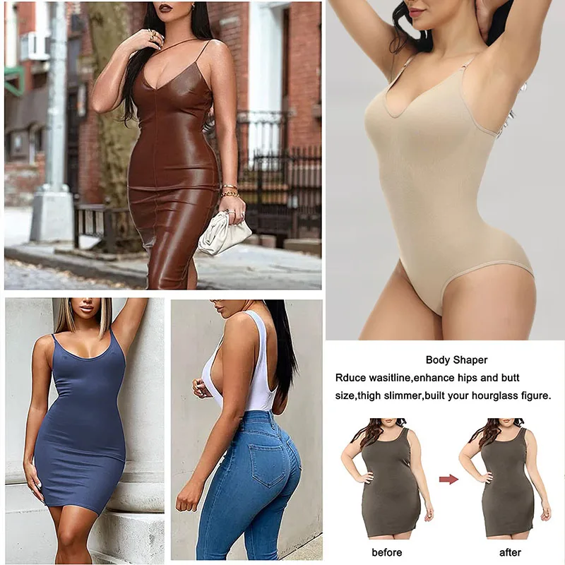 Bodysuit Shapewear Women Flat Belly Sheathing Slimming Body Sculpting Shapers Butt Lifter Woman Tummy Control Corset Waist Train waist trainer women body shaper