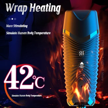 HESEKS Automatic Sucking Male Masturbator Vibration Blowjob Machine Anal Vagina Masturbation Cup Sex Toys Adult Goods for Men 3