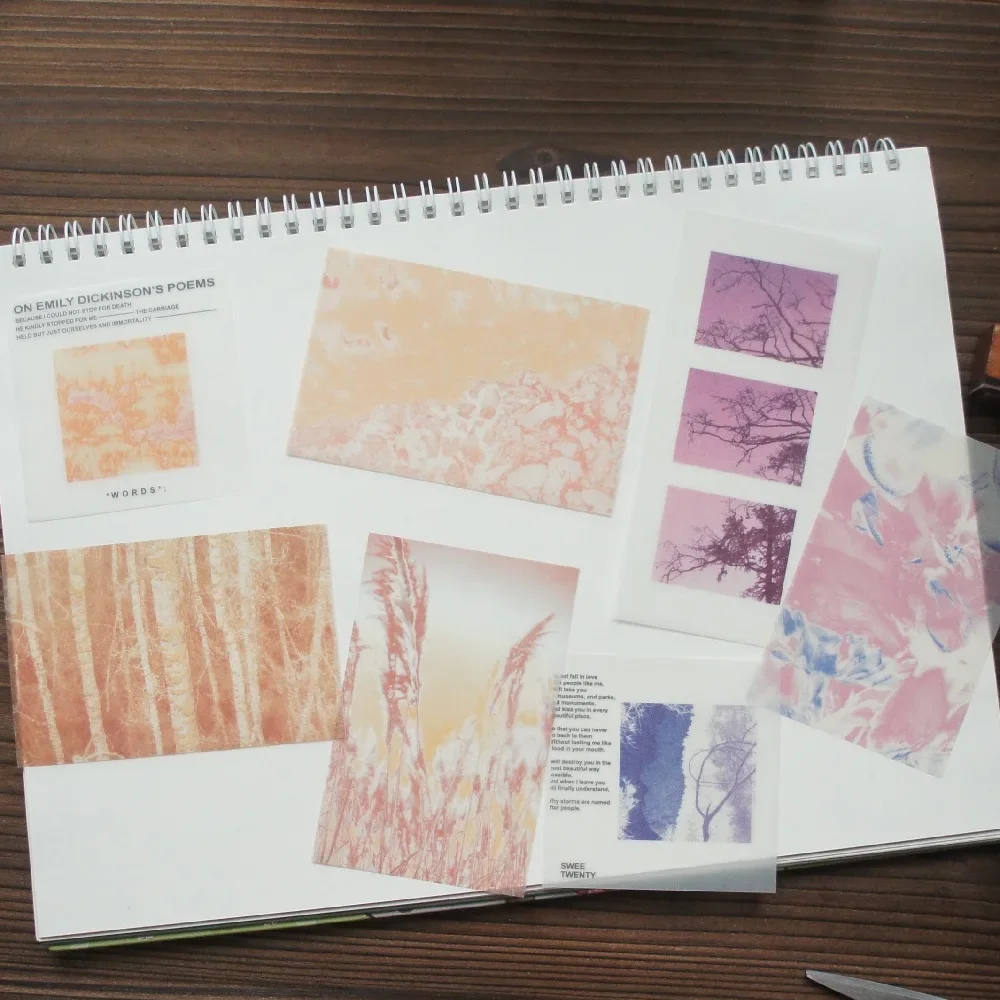 

20 Sheet Watercolor Riverside Forest Tree Design Craft Paper Gift Decoration Scrapbooking DIY Background Paper