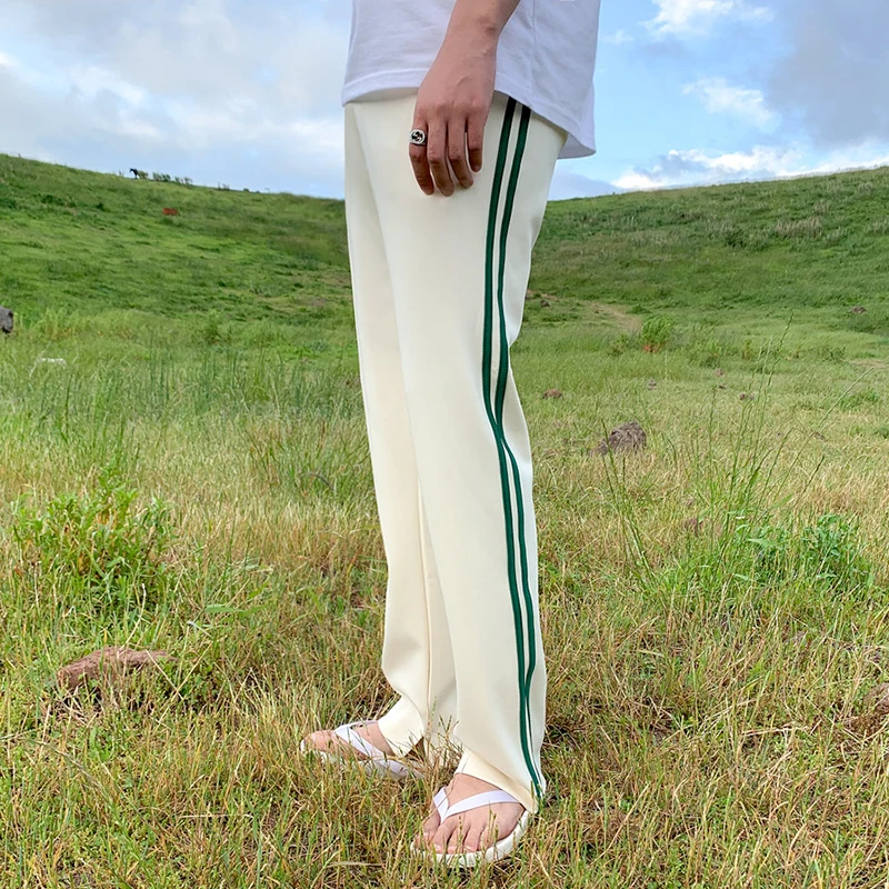 

NEW Sports Sweatpants Loose Straight Pants Men's Korean Version of The Trend Casual Pants Summer Boys Cotton Trousers Man Pant