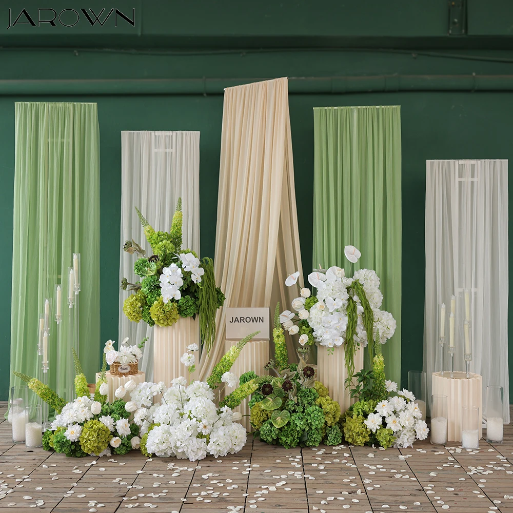 Luxury Green White Series Artificial Orchid Anthurium Flower Arrangement  for Party Event Backdrop Decors Wedding Floral J2723 - AliExpress, image size:1000x1000