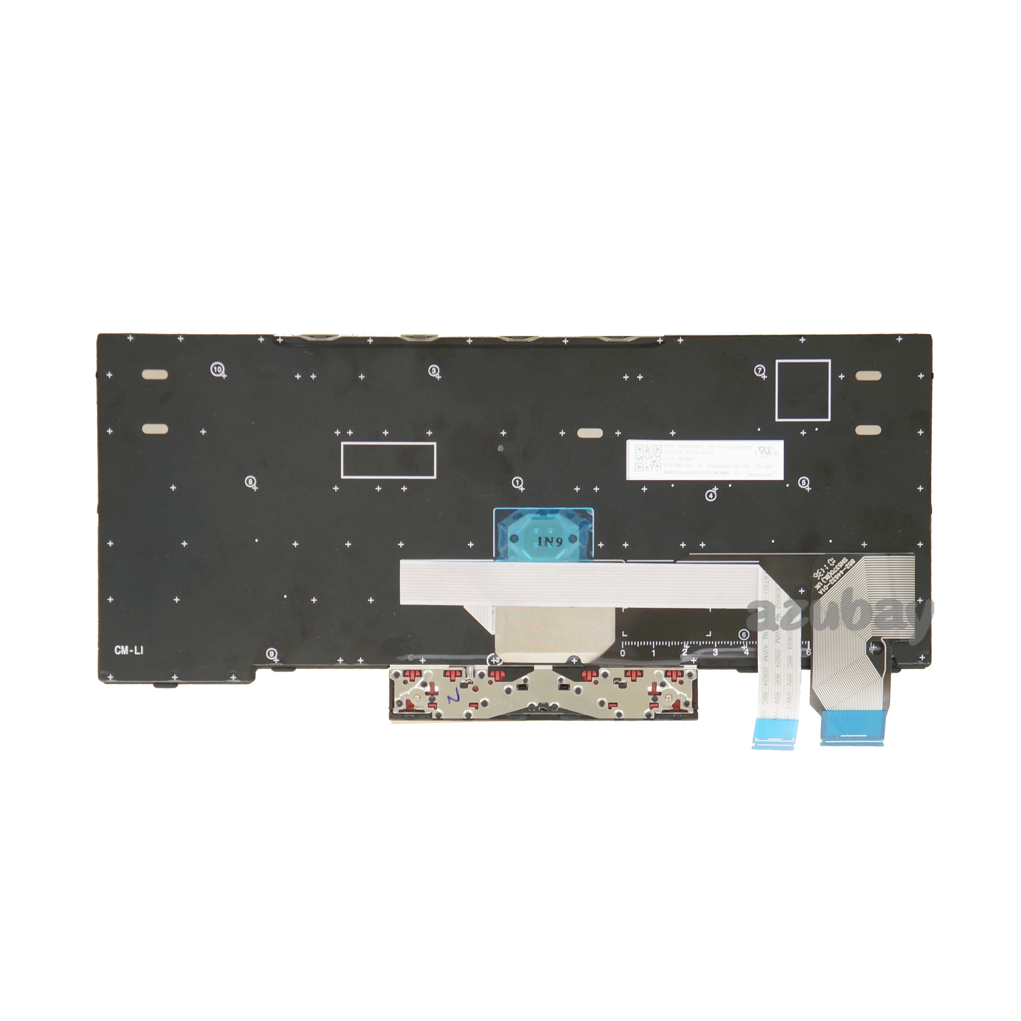 Teclado do Portátil para Lenovo Thinkpad L13 L13 Yoga Gen X13 Gen Reino Unido Português Nórdico Norueguês Checo Eslovaco Belga Azerty - Imagem 3
