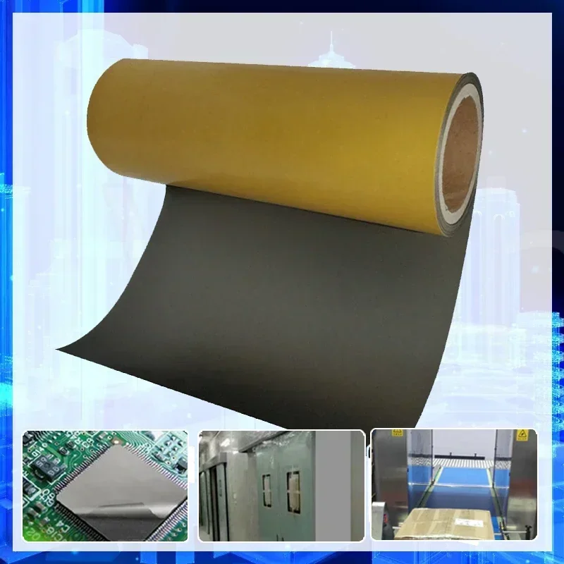 3Size RFID NFC Ferrite Sheet Antimagnetic Sticker Low High Frequency Microwave Shielding Absorbing Material Flexible