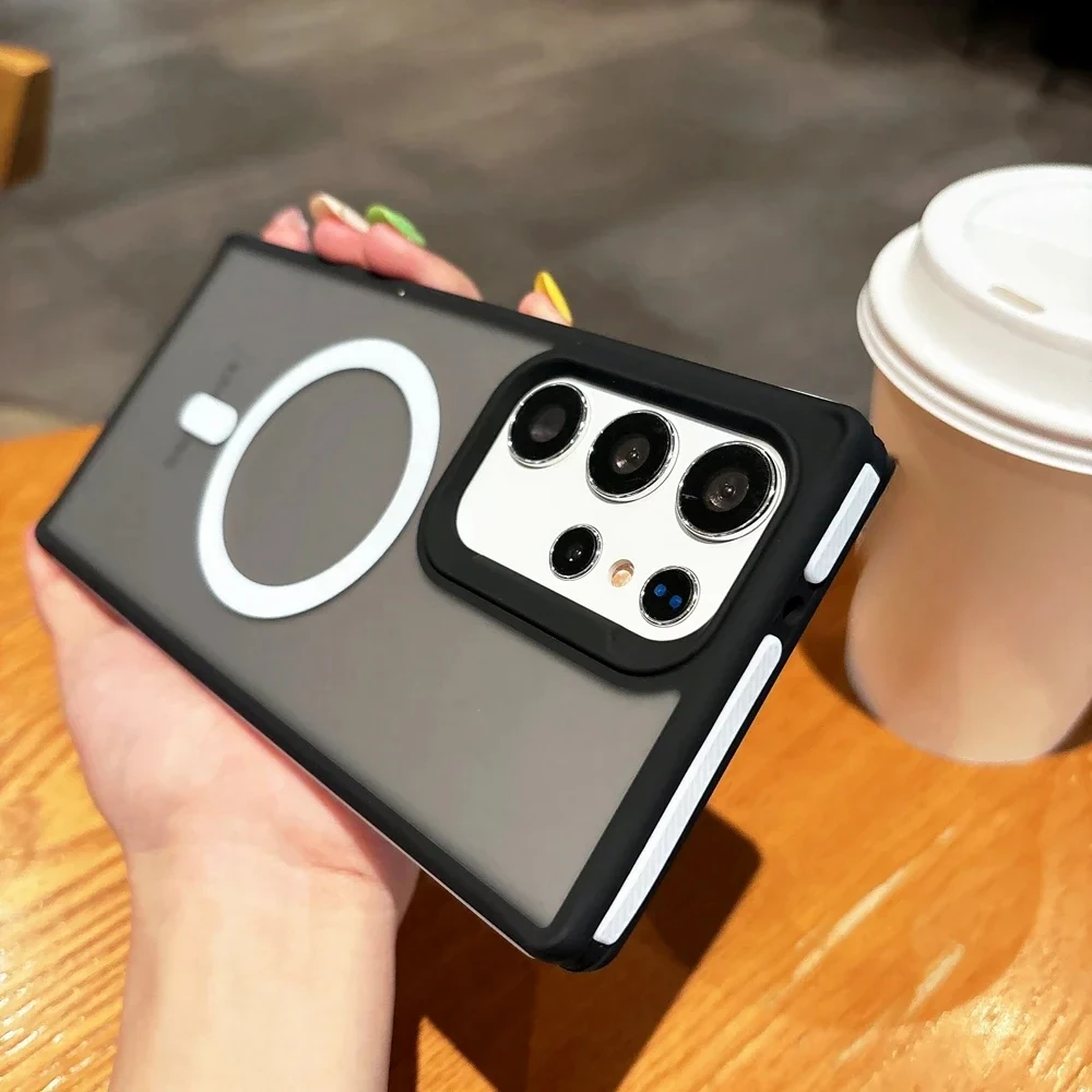 Slim Matte Liquid Magnetic Wireless Charging Protective Case Cover