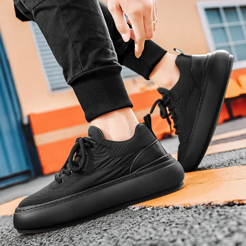 Winter New Men Casual Shoes Anti Slip Wear Resistant Work Shoes for Men Outdoor Comfor Snow Shoes Fashion Platform Men Sneakers 6