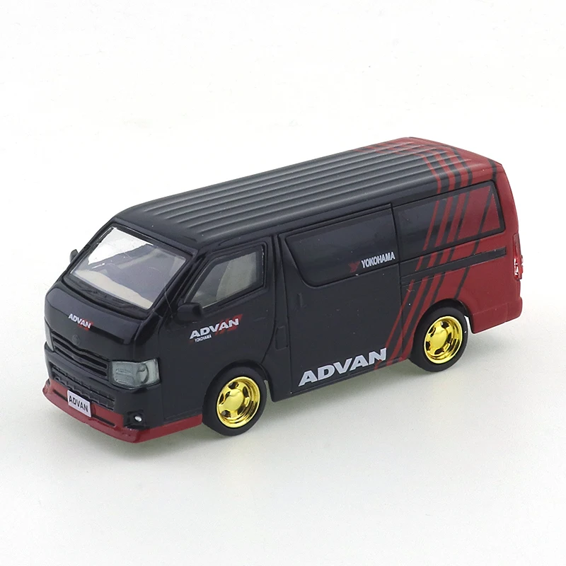 京商 1/64 TOYOTA HIACE ADVAN 1:64 Toyota Hiace Advan diecast same size with Tomica Hot