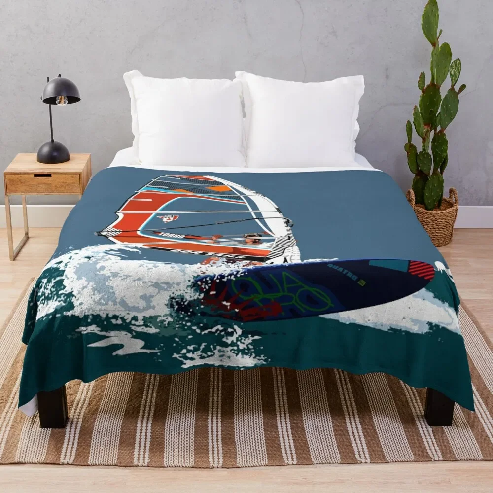 

Surfing II Throw Blanket Camping Beach Decorative Sofa Blankets