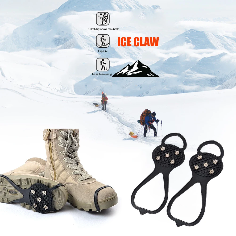 Crampons légers pour enfants, poignées pour bottes et chaussures