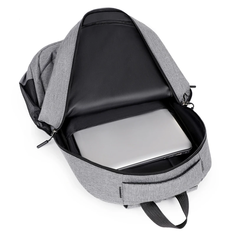 Stylish large-capacity backpack with multiple pockets, equipped with a laptop compartment and adjustable shoulder straps, perfec