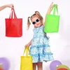 50 Pieces Non Woven Reusable Bags Multi Color Tote Gift Bags Colored Blank Tote Bags Bulk Fabric Grocery Bags Durable 4