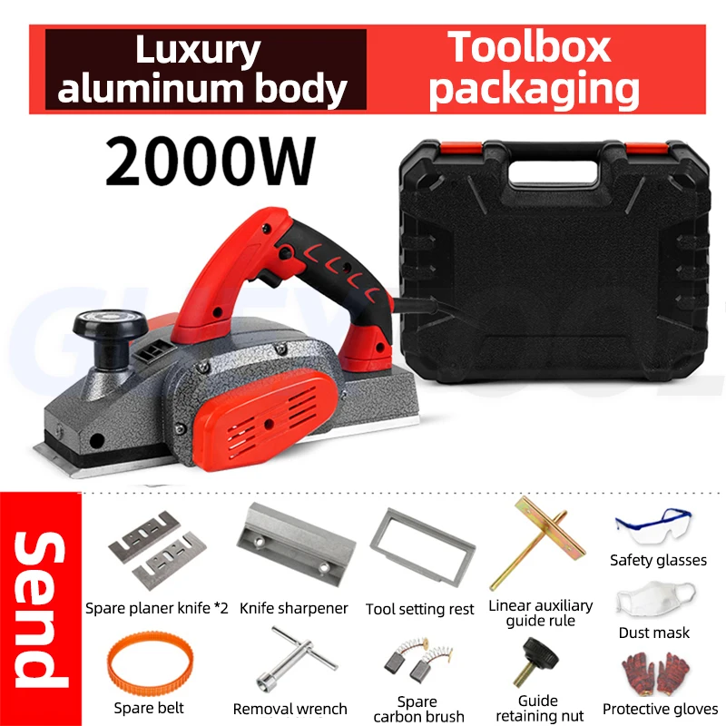 220V Multifunctional Woodworking Planer DIY Electric Planer Inverted Table Planer Decoration Router Trimmer Wood Planing Machine 6