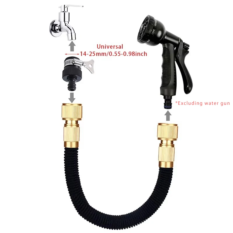 Expandable Water Hose Garden Water Hose Reel High Pressure Flexible Car Wash Watering Garden Irrigation Magic Pipe