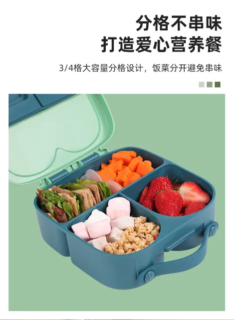 Bunny Portable Lunch Box, Cute Rabbit Bento Box, 3 Compartment Food  Container, For Children And Students, Kitchen Gadgets, Kitchen Stuff,  Kitchen Accessories, Home Kitchen Items, Back To School Supplies - Temu