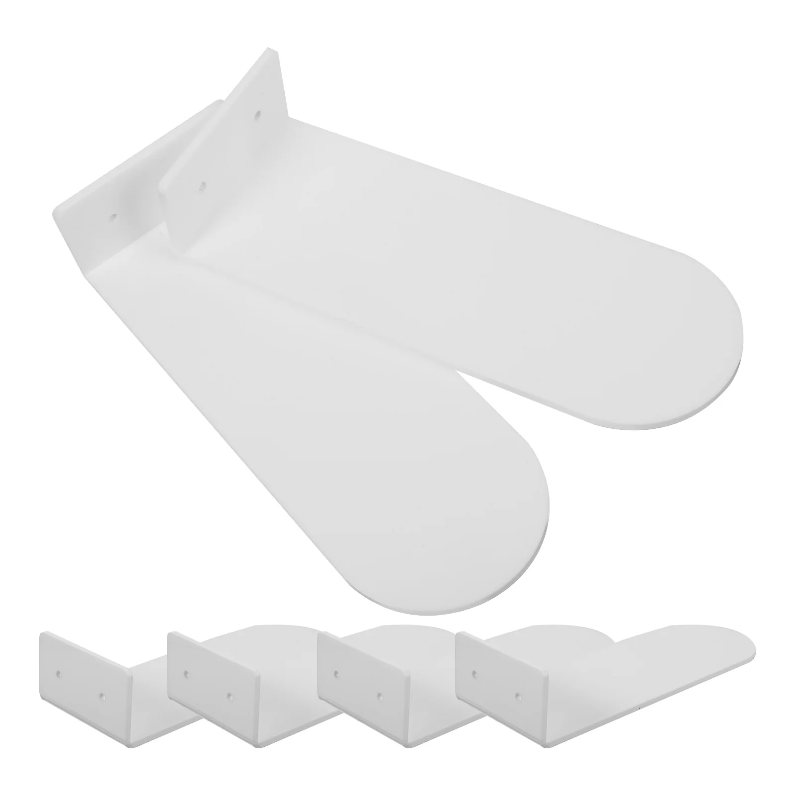 

6 Pcs Sneaker Suspension Rack Shoes Stand Display Sneakers Dorm Room Acrylic Shelf Clear Holder