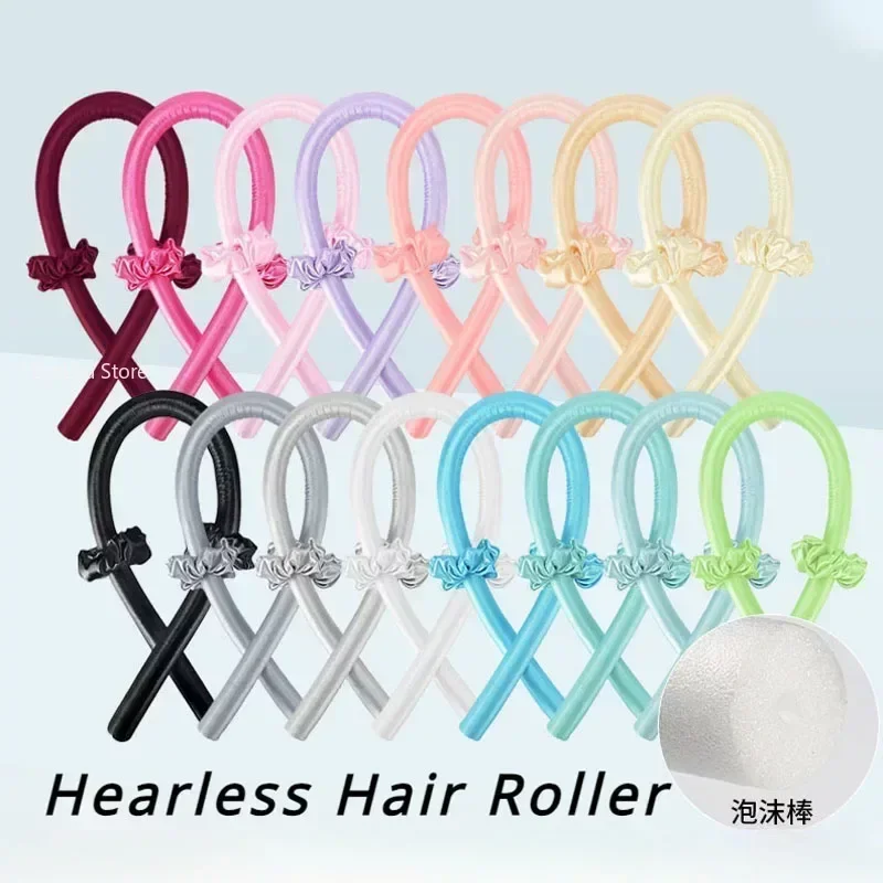 Hair Styling Tool Hair Curling Tools Heatless Curling Rod Headband Lazy Curler Set Make Hair Soft Shiny No Heat Spiral Soft Sleeping Curling Iron Modeling Accessorie