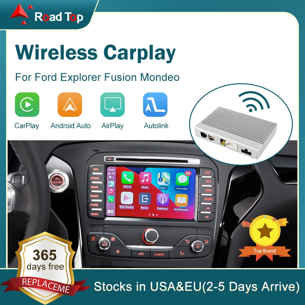 Wireless Carplay For Ford Explorer Fusion Mondeo, With Android Auto