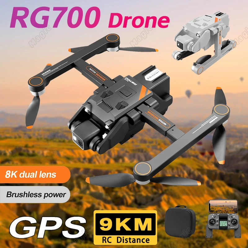 RG700 RC Uav 8K HD High Definition Dual Camera Optical Flow Positioning Rg700 rc uav 8k hd high definition dual camera optical flow positioning