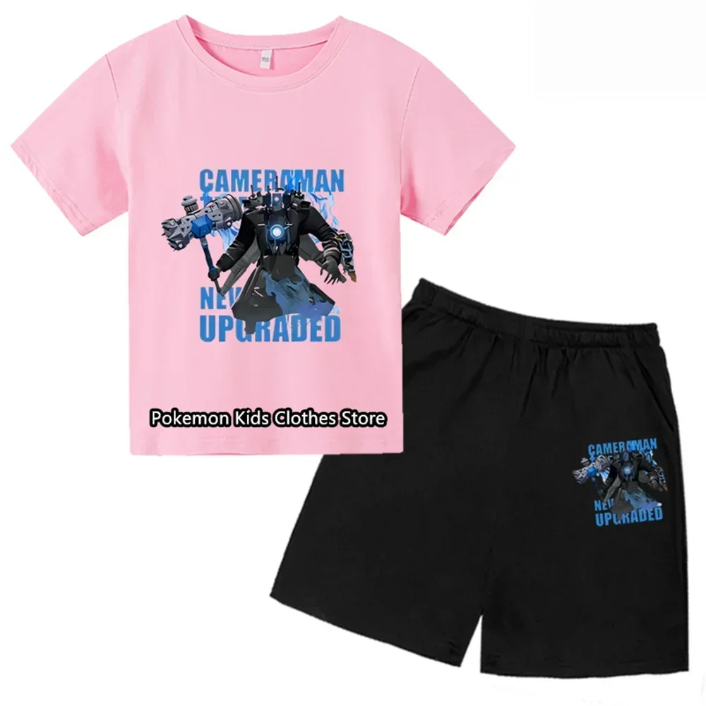 Kids Game Skibidi Toilet Tshirt Set Boys Game SpeakerMan Camcorder Man Tv Man Children Clothing Baby Girs Sweatshirt Teen Tops 4