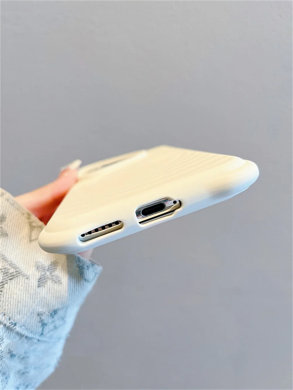 Candy Matte Shockproof Water Ripple Armor MagSafe Case - Wireless Charging Cover