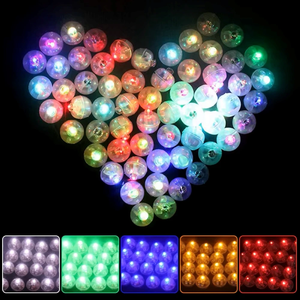 Mini Ball Lamp Color Ball Light Miniature Light Bulb 200/50pc for Wedding Birthday Party Christmas Decor Luminous String