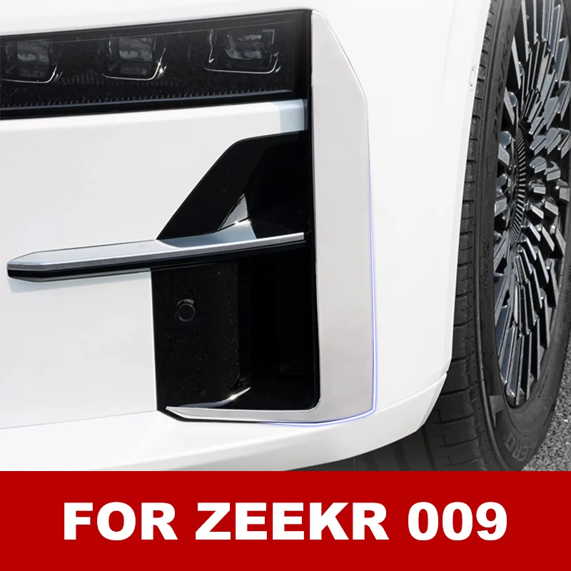 

Car Front Fog Lamp Frame Decoration Sticker For Zeekr 009 2023 Auto Foglight Trim Strips Exterior Modified Accessories