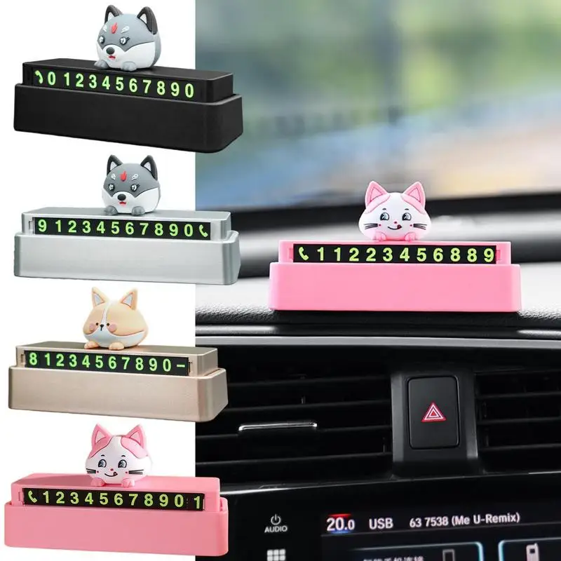 

Car Temporary Parking Card And Phone Number Card Plate For Parking 3-in-1 Window Breaker Seat Belt Cutter And Car Park Stop