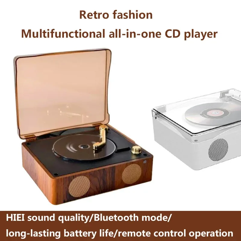 휴대용 및 다기능 CD 플레이어, 레트로 통합 CD 플레이어, 음악 디스크 앨범, 블루투스 오디오 충전