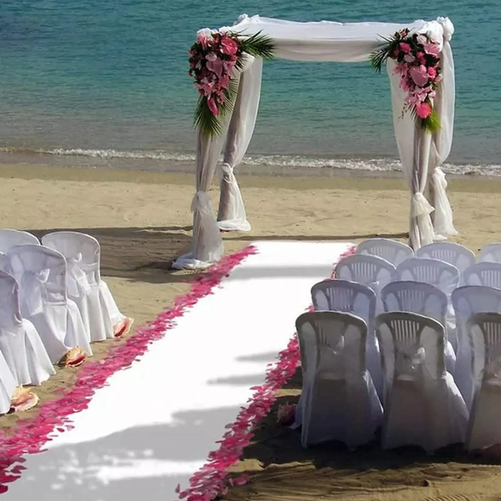 Wedding White Carpet Anti Slip Corridor Hotel Banquet Hall Decoration Celebration Event Carpet Party