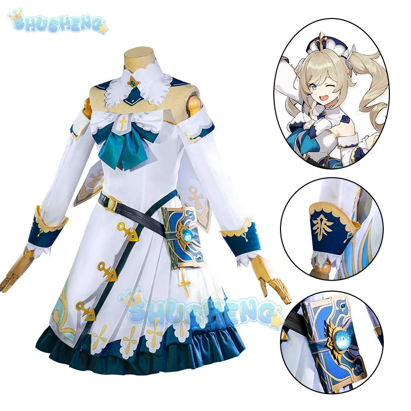 

Genshin Impact cos Clothing Initial Five-Star Dark Pattern Barbara Full Set cosplay Costume Female Perfect Restoration