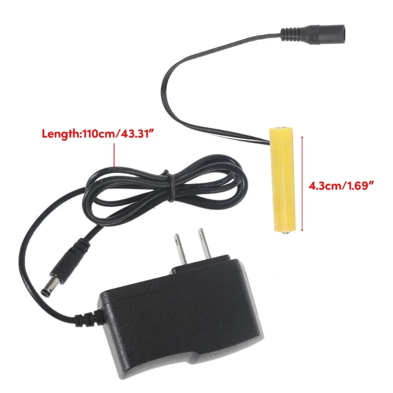 ESTD 6V LR3 AAA 더미 배터리 AAA 배터리 제거기 케이블 LED 조명 장난감 원격 제어에 대 한 4Pcs 1.5V AAA 배터리 교체