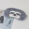 Cute Sloth Eyepatch Soft Fluffy Plush Blindfold Funny Novelty Animal Boys Sleep Mask Eye Eyeshade Kids Girls Boys 6